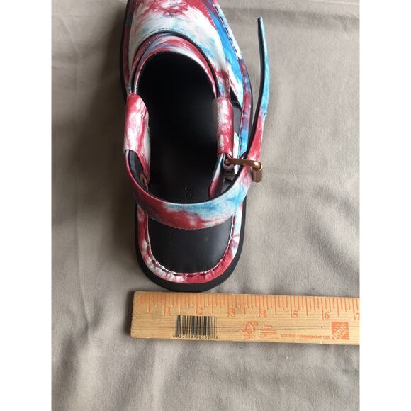 Markhor Unisex 8.5/9.5 Tie Dye Canvas Leather Peshawari Handmade chappal Sandal main image 7